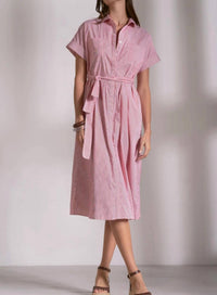 Elan - Short Sleeve Midi Dress