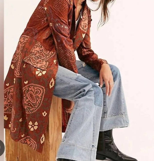 Free People - Eye of the Wild Stamped Jacket