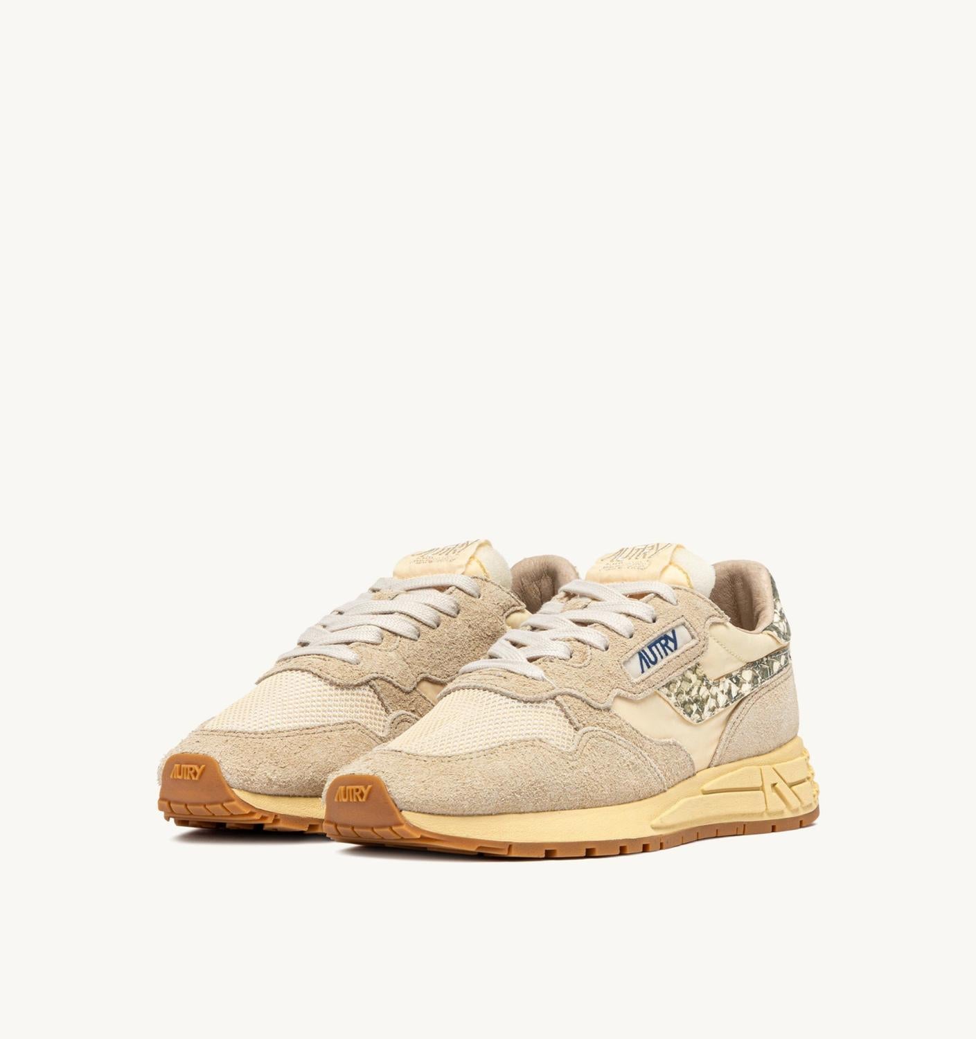 Autry - Women's Reelwind Low Nylon & Suede Sneakers