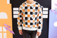 Sweet Wink - Boo Checkered Sweatshirt