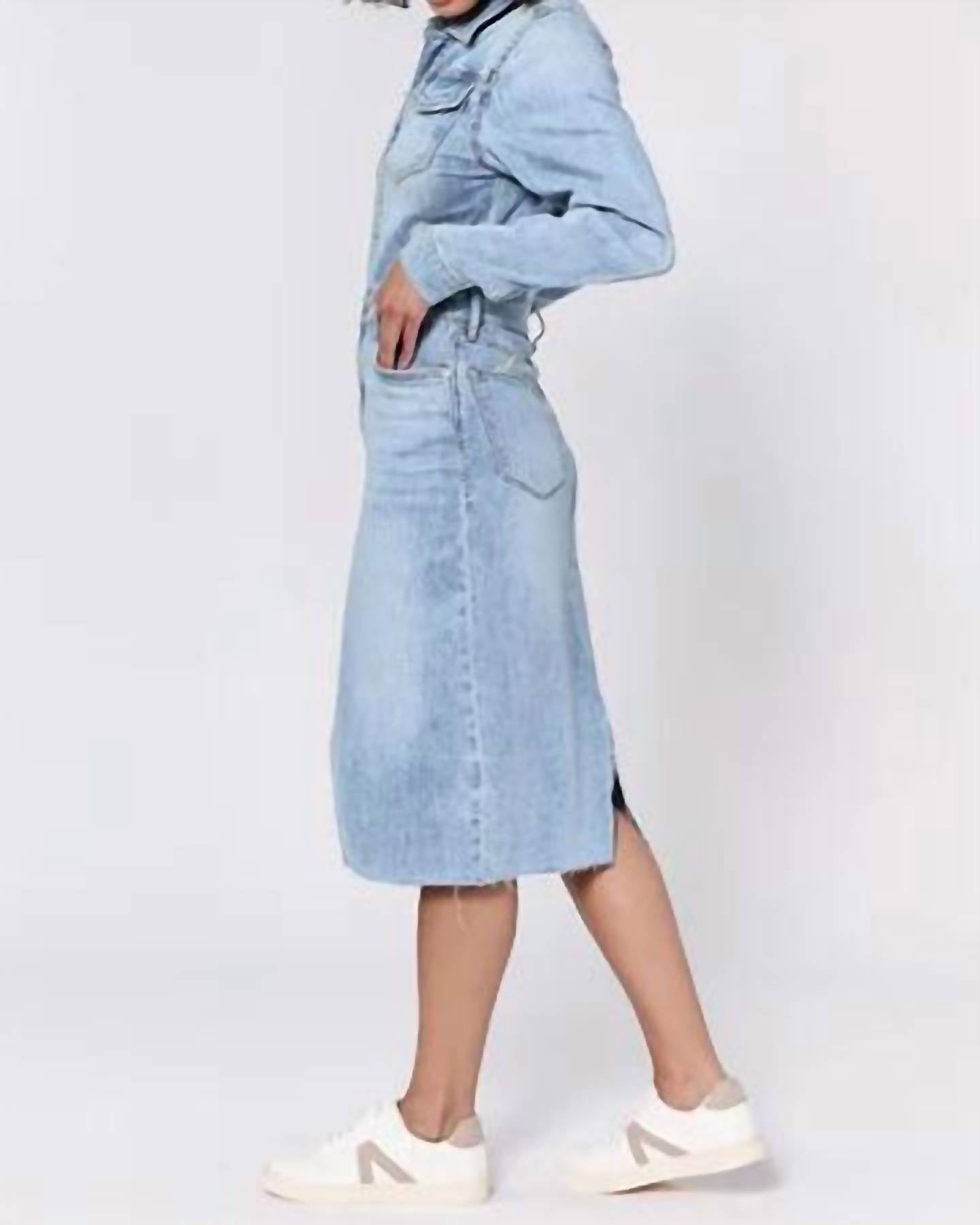 Dear John Denim - Renee Long Sleeve Fitted Denim Dress