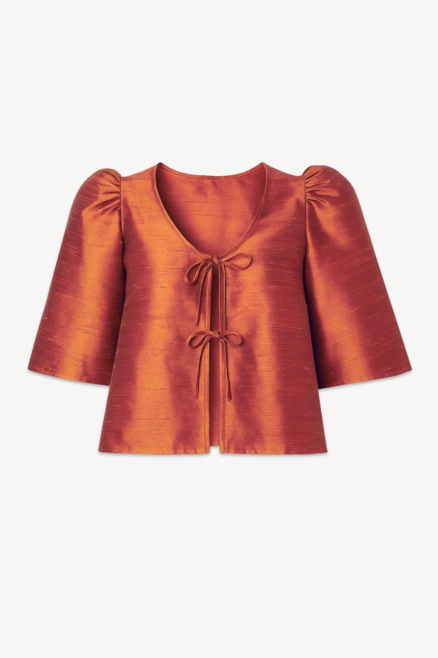 Maisoncléo - Agnes Iridescent Wild Silk Blouse