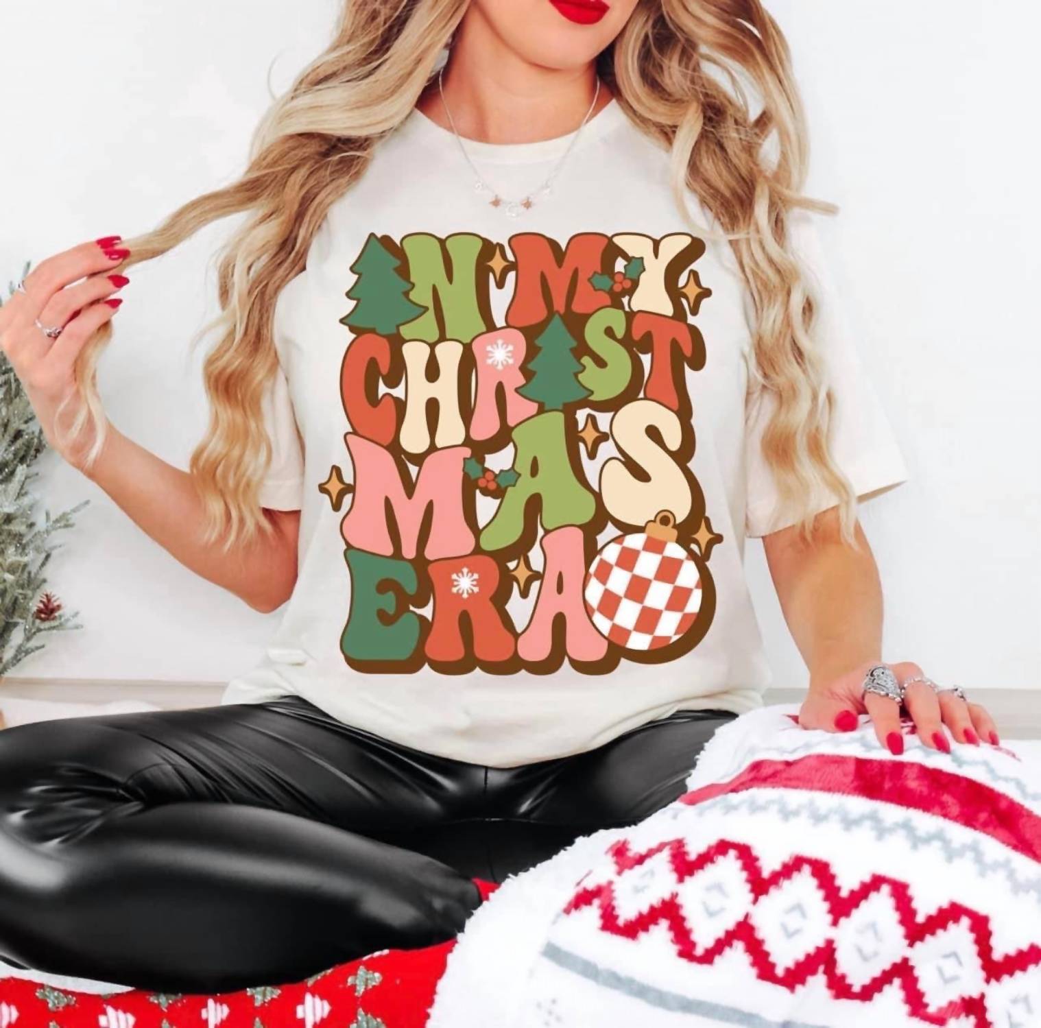 Texas Teal Rose - In My Christmas Era Graphic Tee