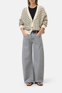 Closed - V-neck Crochet Cardigan