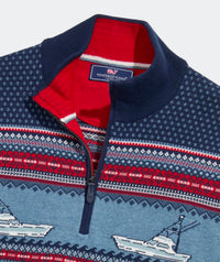 Vineyard Vines - Men's Fishing Fair Isle Quarter-zip Pullover