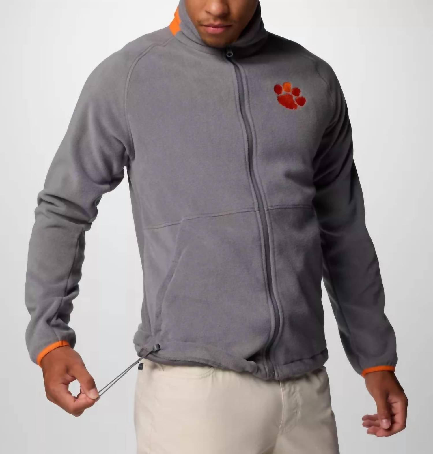 Columbia Collegiate Flanker Iv Fleece Jacket in city grey - men's jacket - detail view