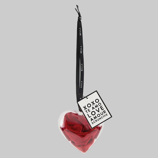 Bella Sleep + Spa - Women's Large Scrunchie Heart Ornament