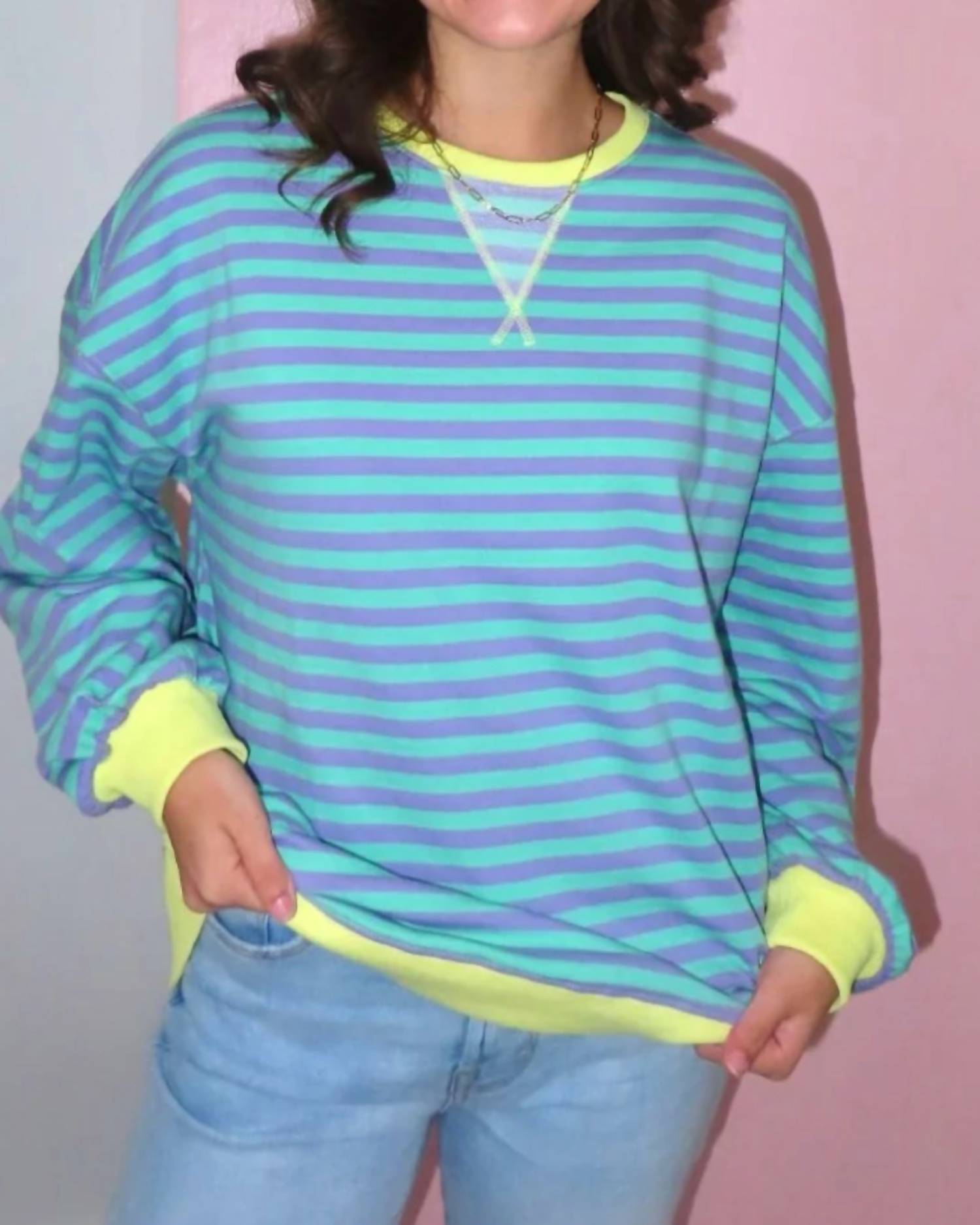 Sewn And Seen - Abby Striped Sweatshirt