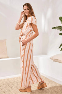 Tribal - Pull-on Flowy Wide-leg Pants