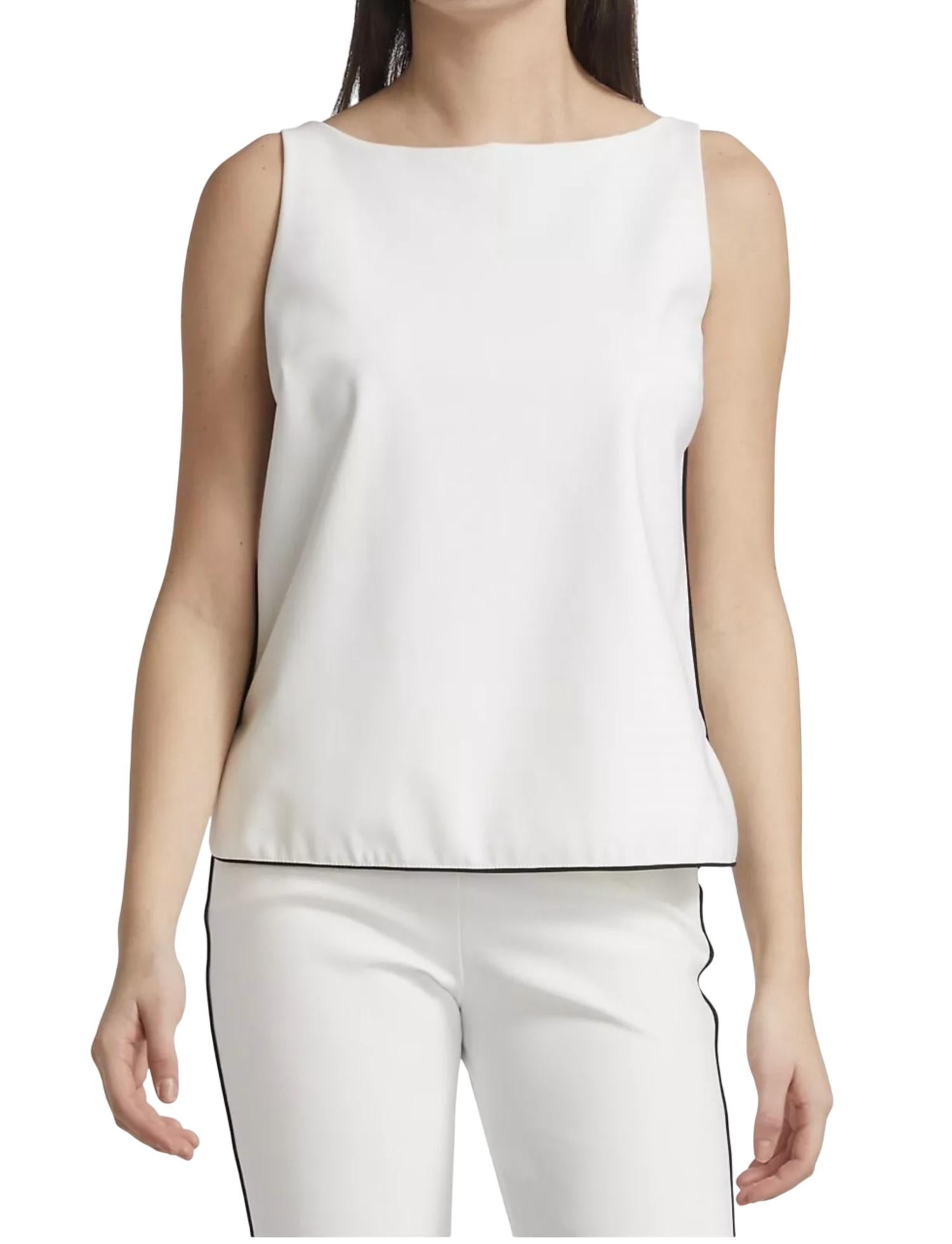 Chiara Boni - Women's Vanesa Piping Sleeveless Blouse
