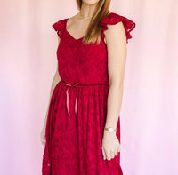 In February - Velvet Waist Maxi Dress