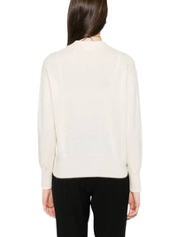 MAJESTIC FILATURES Women’s Cashmere Gilet Cardigan in ivory milk - women's cardigan - alternate view