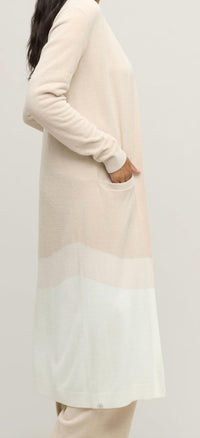Barefoot Dreams - Wavy Colorblock Long Cardigan Top