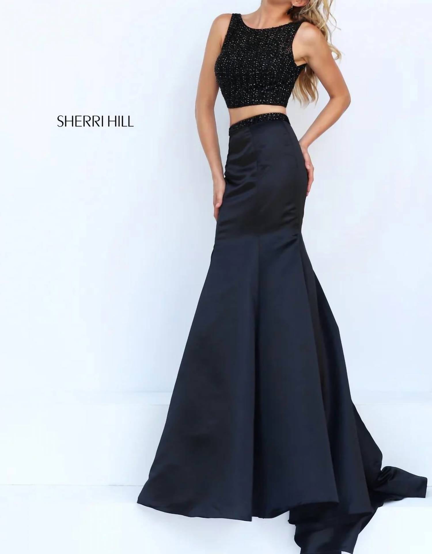 Sherri Hill - Two-piece Mermaid Prom Gown