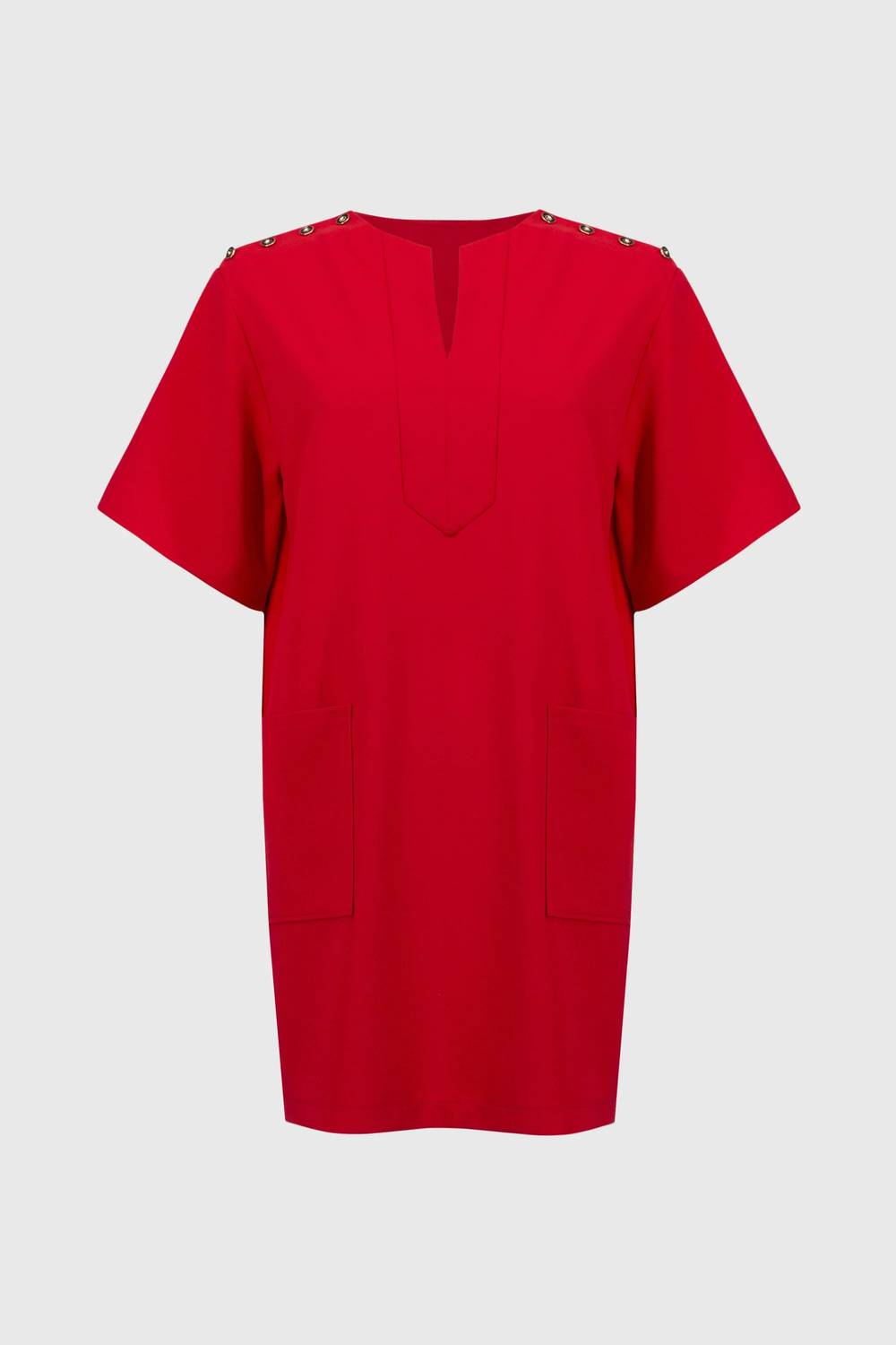 Joseph Ribkoff - Woven Short Sleeve Straight Dress