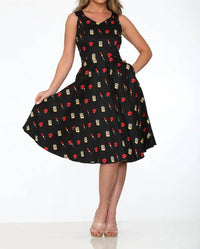 Orchid Bloom - Midi Swing Dress