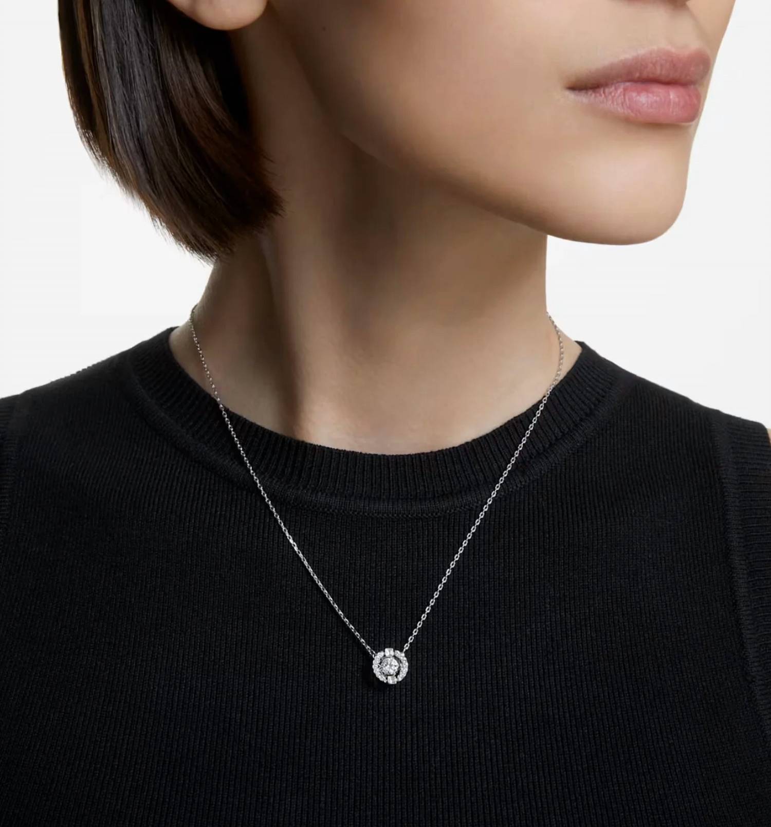 Swarovski - Women's Una Floating Crystal Pendant Necklace