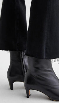 AG Jeans Farrah Boot Crop Jeans in sulfur black - women's jeans - view 4