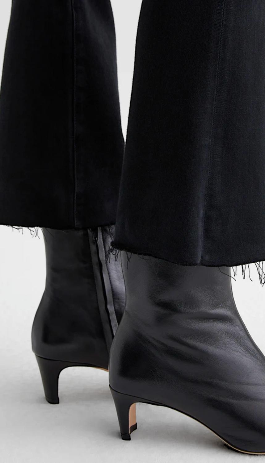 AG Jeans Farrah Boot Crop Jeans in sulfur black - women's jeans - view 4