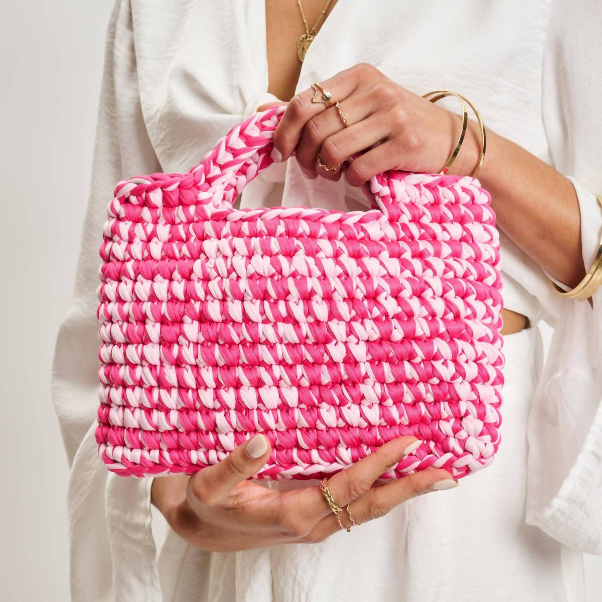 Moda Luxe - Women's Bubblegum Top Handle Bag
