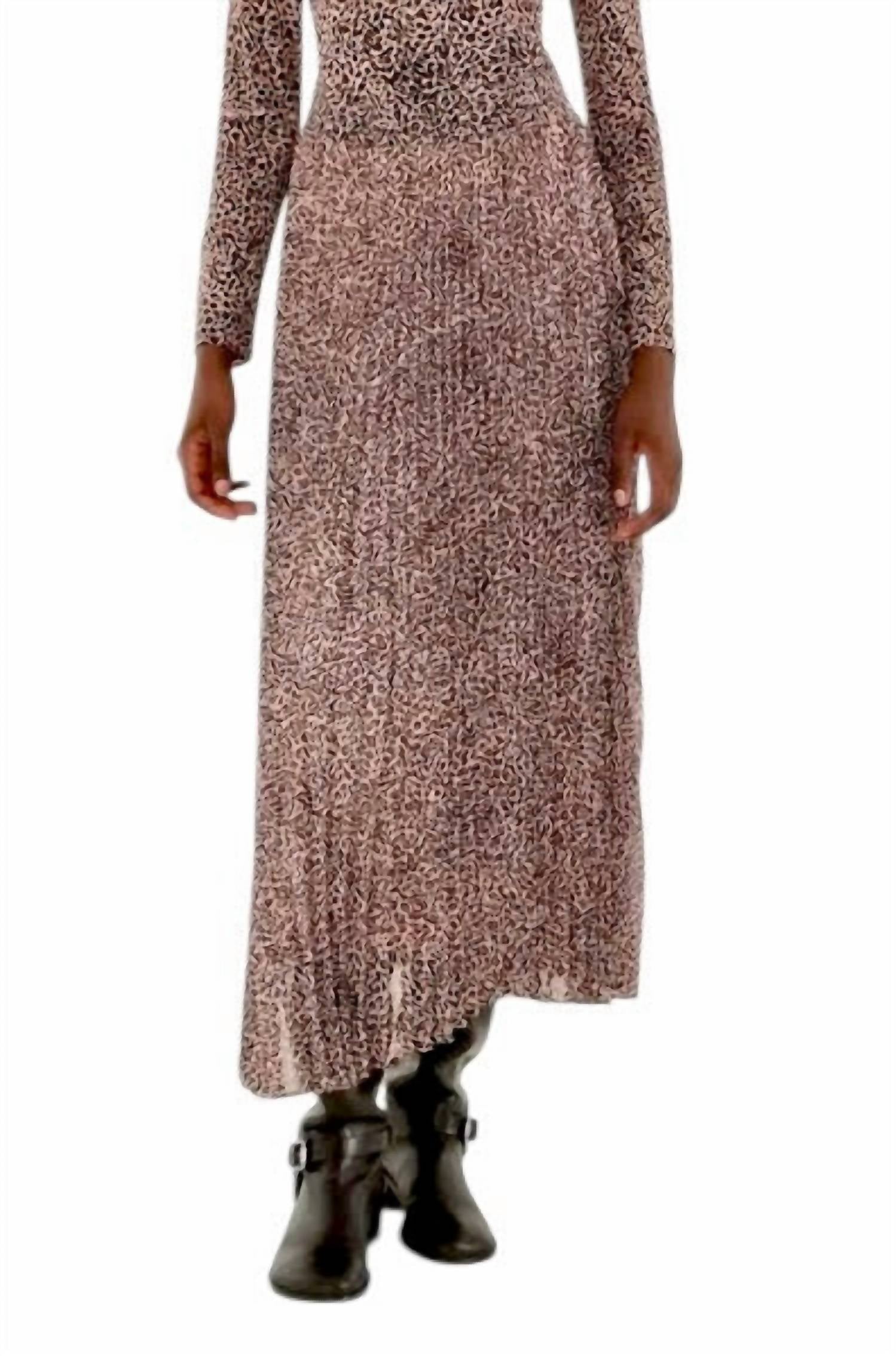 Farm Rio - Baby Leopard Pleated Maxi Skirt