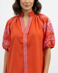 Thml - Embroidered Puff Sleeve Top