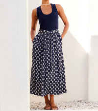 Fifteen Twenty - Women's Contrast Belted Midi Dress
