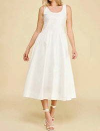 Pinch - A-line Poplin Midi Dress