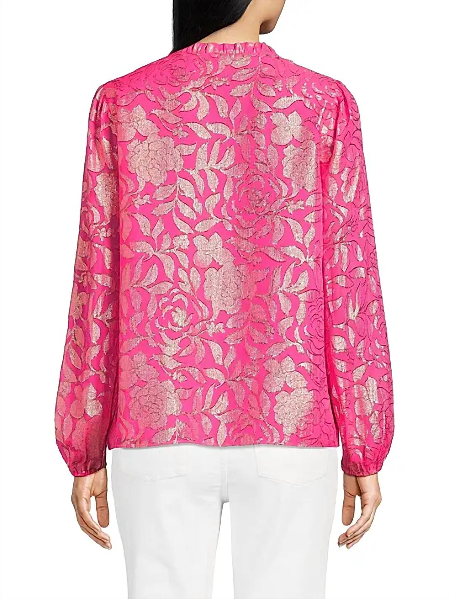 Lilly Pulitzer - Gianna Silk Long-sleeve Blouse