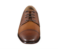 Amali Men's Russo Oxford Shoes in cognac - men's shoe - detail view