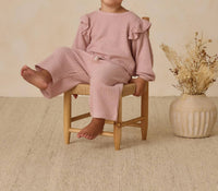 Quincy Mae - Girl's Ruffle Cozy Set
