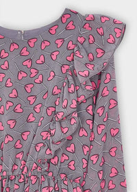Mayoral - Girls Heart Print Dress