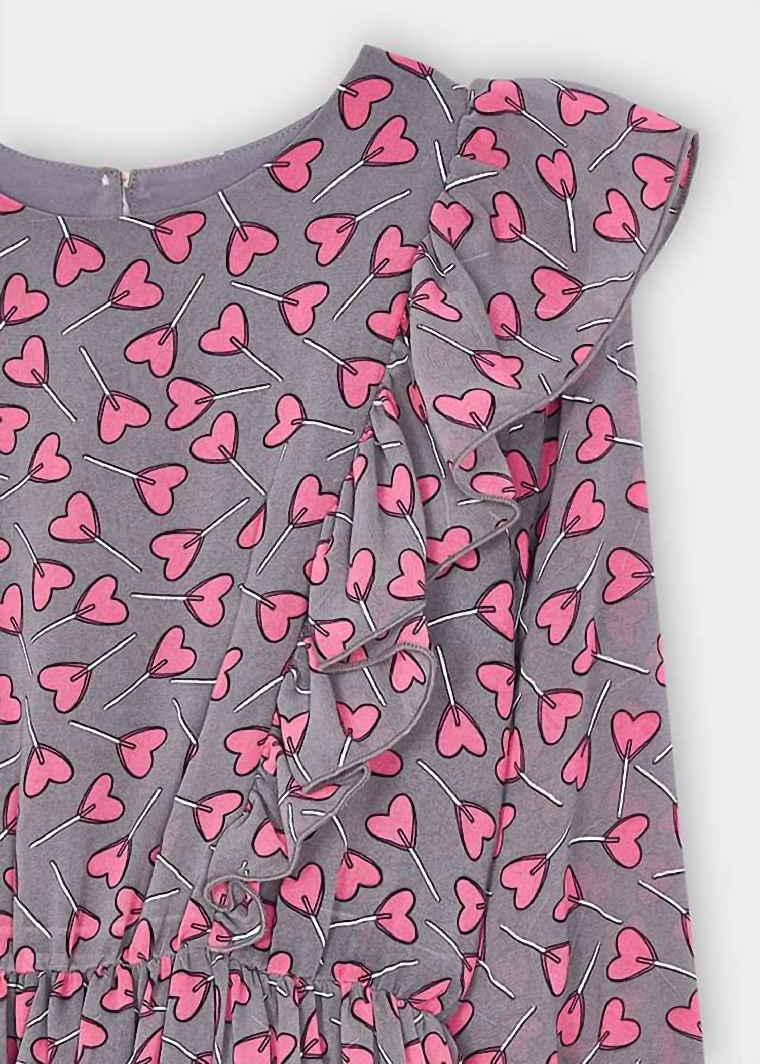 Mayoral - Girls Heart Print Dress