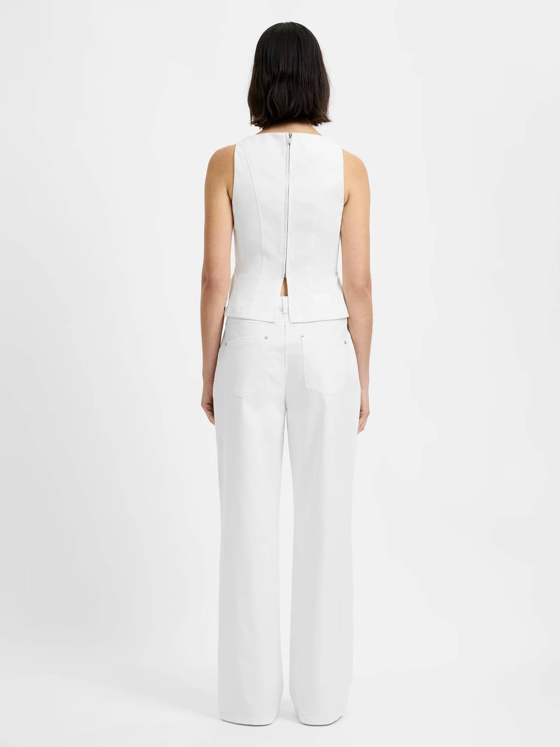 French Connection - Inez Cotton Relaxed Leg Trouser