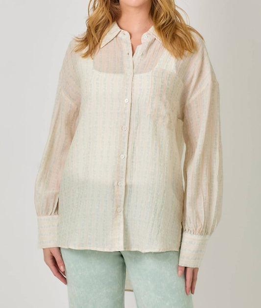 Mystree - Oversized Button Up Shirt