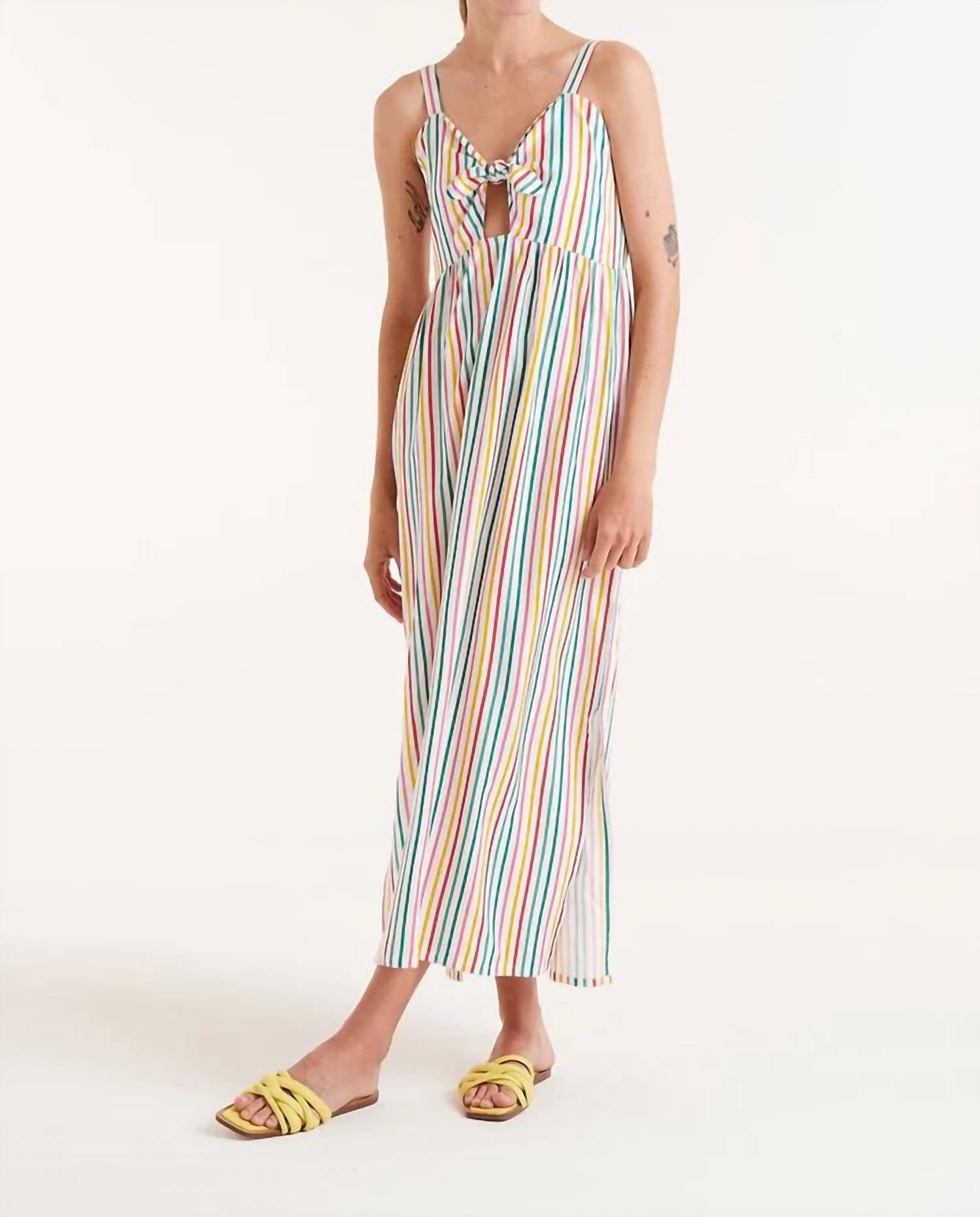 Compania Fantastica - Rainbow Stripe Long Dress