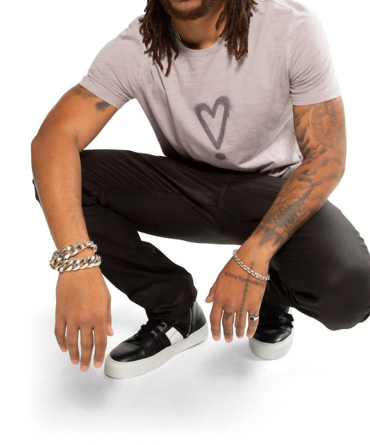 On This Day - Exclamation Heart Graphic Short Sleeve Knit Tee