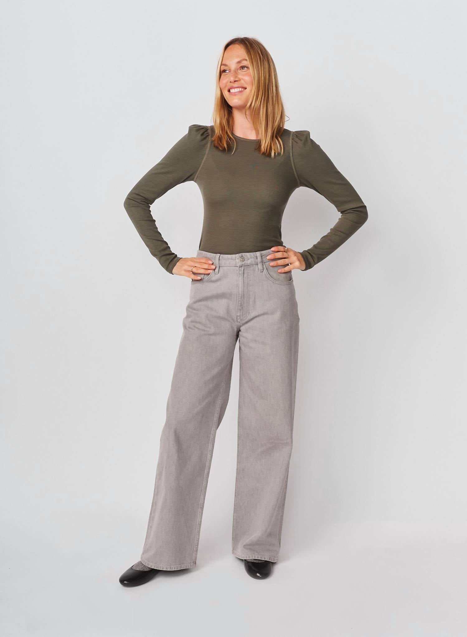 Sundry - Puff Sleeve Top