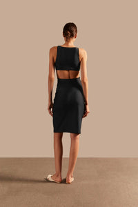 Adriana Degreas - Cut-out Solid Short Dress