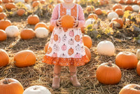Okie + Lou - Girls Pumpkin Spice And Everything Nice Dress