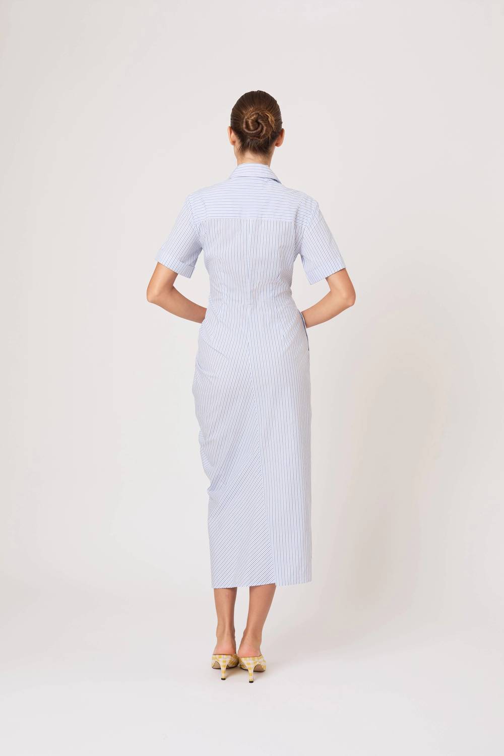 Rosie Assoulin - Gathered Ruffle Shirt Dress