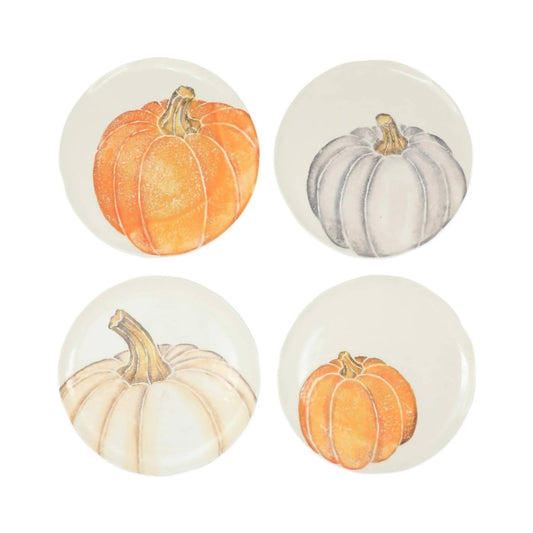 Vietri - Pumpkins Assorted Salad Plates Set of 4