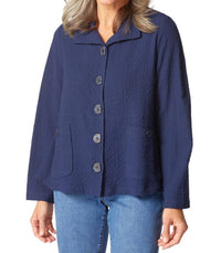 Habitat - Crinkle Crepe Swing Long Sleeve Jacket