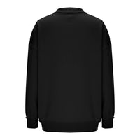 Shewin - Snap Collar Cozy Sweatshirt