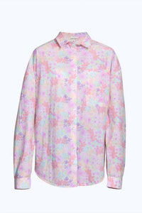 for Love & Lemons Kennedy Button Up Top in pink - women's shirt - view 6