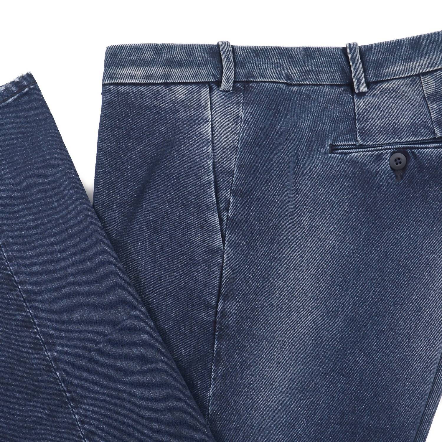 Luigi Borrelli Napoli - Men's Slim-fit Denim Chinos