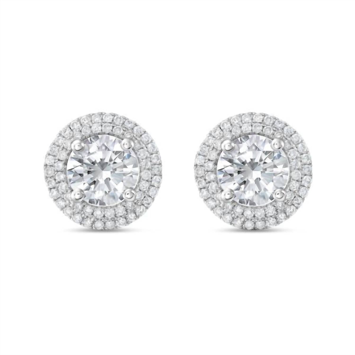 Diana M Jewels - Women's Round Lab-Grown Diamond Stud Earrings (12.00 Ct) - Luxe