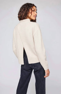 Gentle Fawn Crane Crewneck Sweater in cream - women's sweater - detail view
