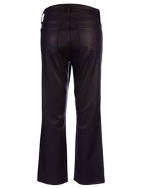 KUT FROM THE KLOTH Kelsey High Rise Raw Hem Ankle Flare Jeans in sangria - women's jeans - view 5