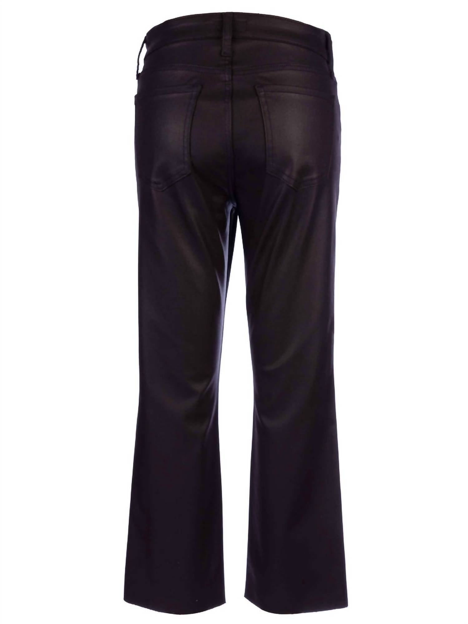 KUT FROM THE KLOTH Kelsey High Rise Raw Hem Ankle Flare Jeans in sangria - women's jeans - view 5